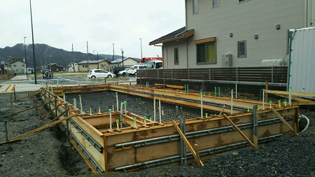 コミュニティ・ハウス「どんりゅう庵」のコンクリート打設工事