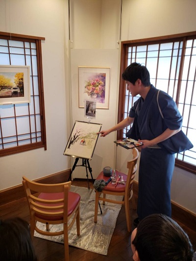 大好評につき矢野元晴先生の印象水彩画展は4月21日まで延長に！