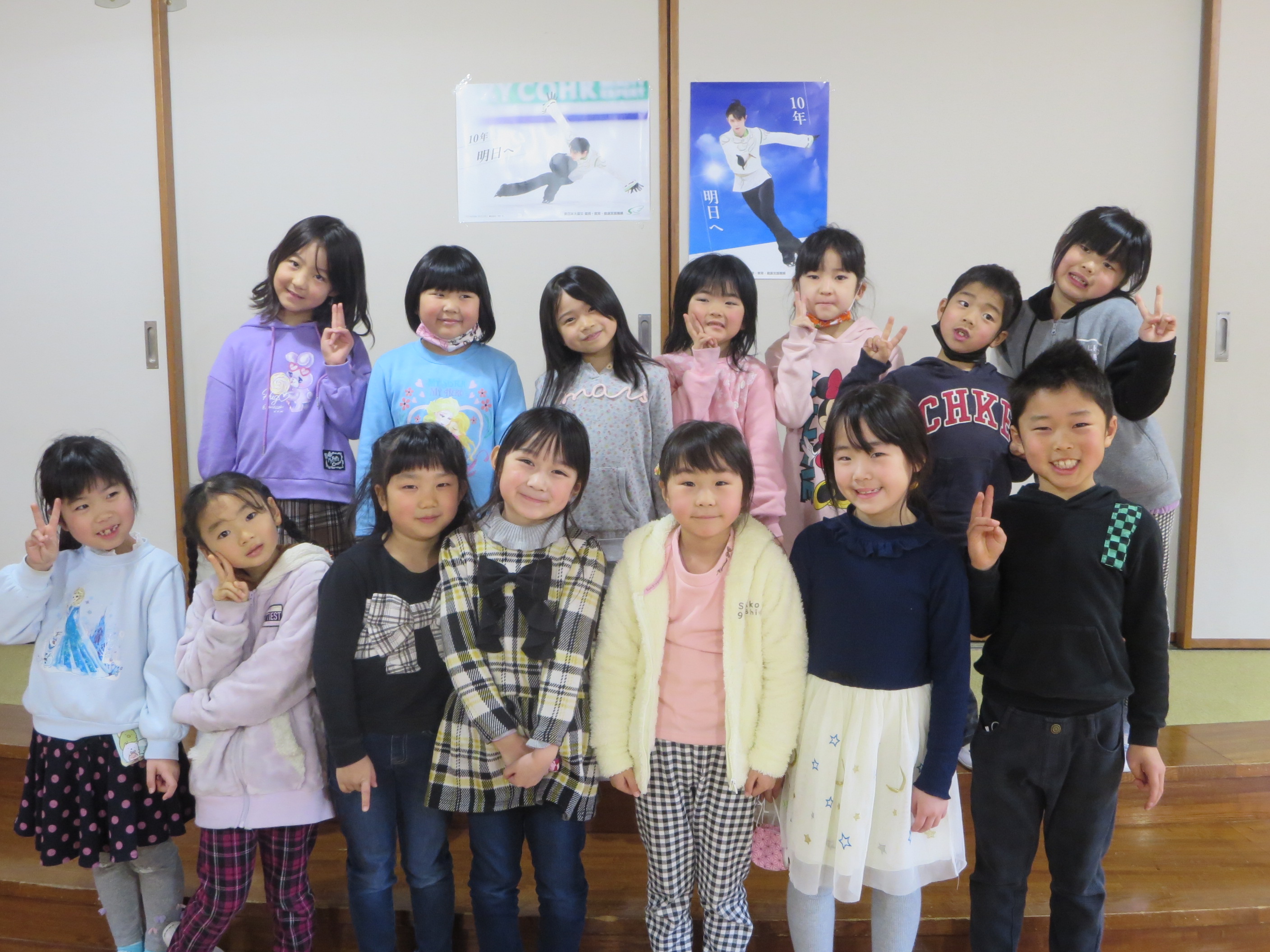 震災機構　羽生結弦選手の復興支援ポスターが福島県田村市立船引南小学校様に掲示されました！