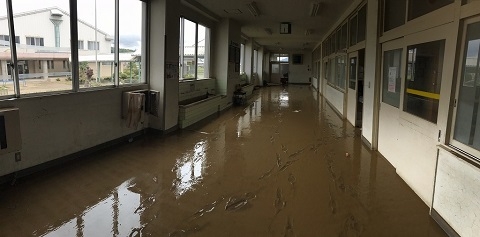 岡山水害被害の支援　＃3中川小学校への助成⑤　